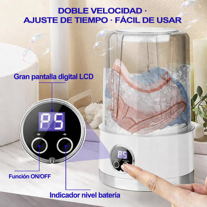 EasyWash™ — Mini Lavadora Portátil